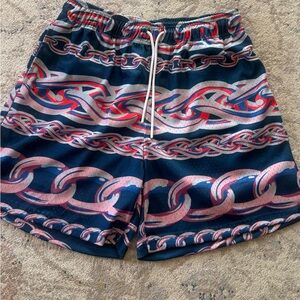 The Edition Chain Print Mesh Shorts Men’s Large Nautical Beach Vacation